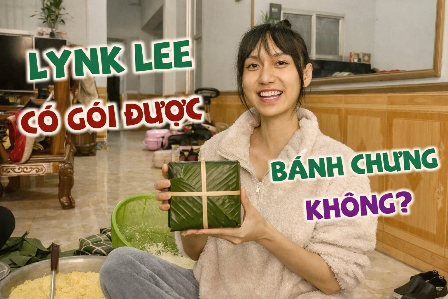 Gói Bánh Chưng Ngày Tết